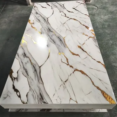 Hoja de mármol de PVC panel de pared decorativo